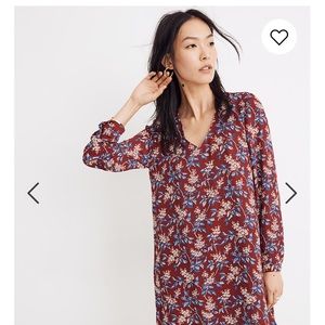 Madewell Button-Back Dress in Antique Flora